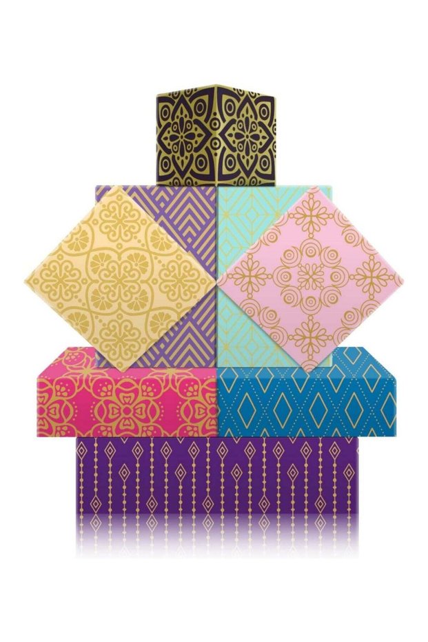 Ramadan Eid Wrapping Paper Set: 8 Sheets Ramadan Decorative Gift Wrap - 8 Styles Moon Star Castle 2
