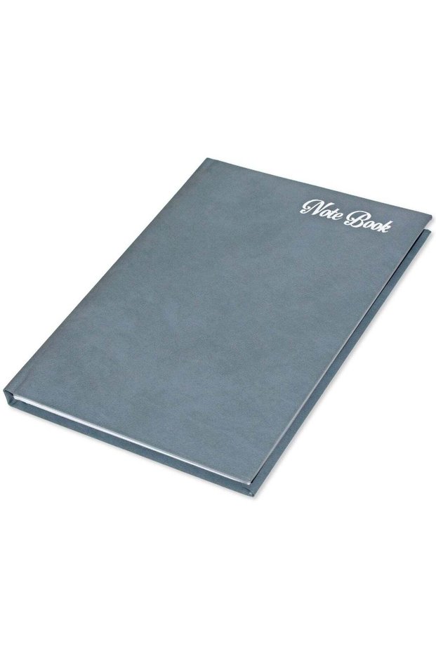 FIS Notebook Bonded Leather, Size A5, Offset White Paper, 70 GSM, 196 Pages, 8 mm Ruled, 1 Side Pad
