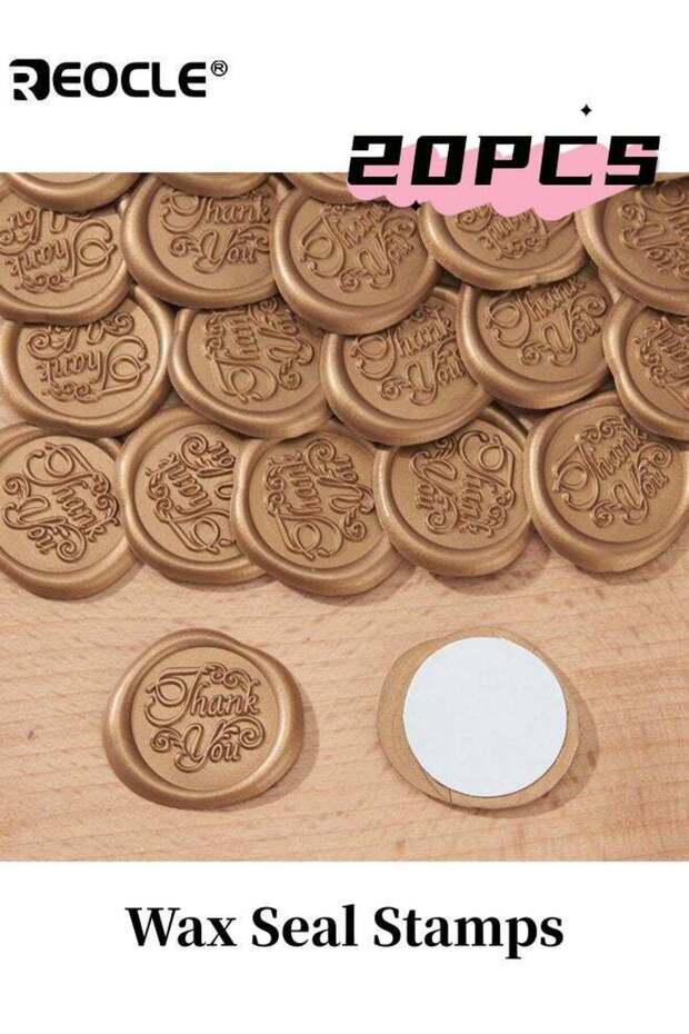 20PCS Wax Seal Stamps Personalized Custom Wax Seal Stamp Kit for Crafting Wedding Invitation Envelo