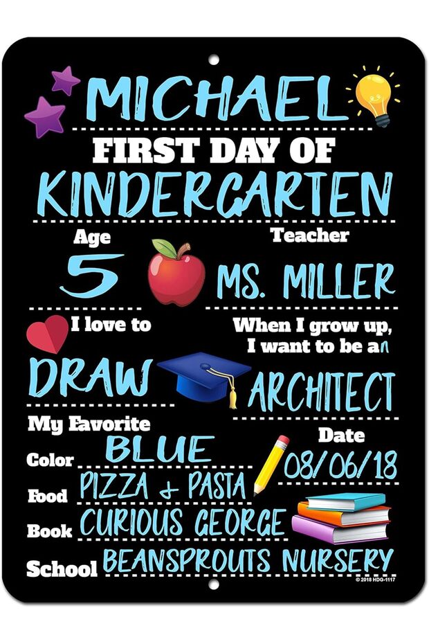 First Day of School Sign Double Sided & Reusable First Day of School Board Back to School Supplies