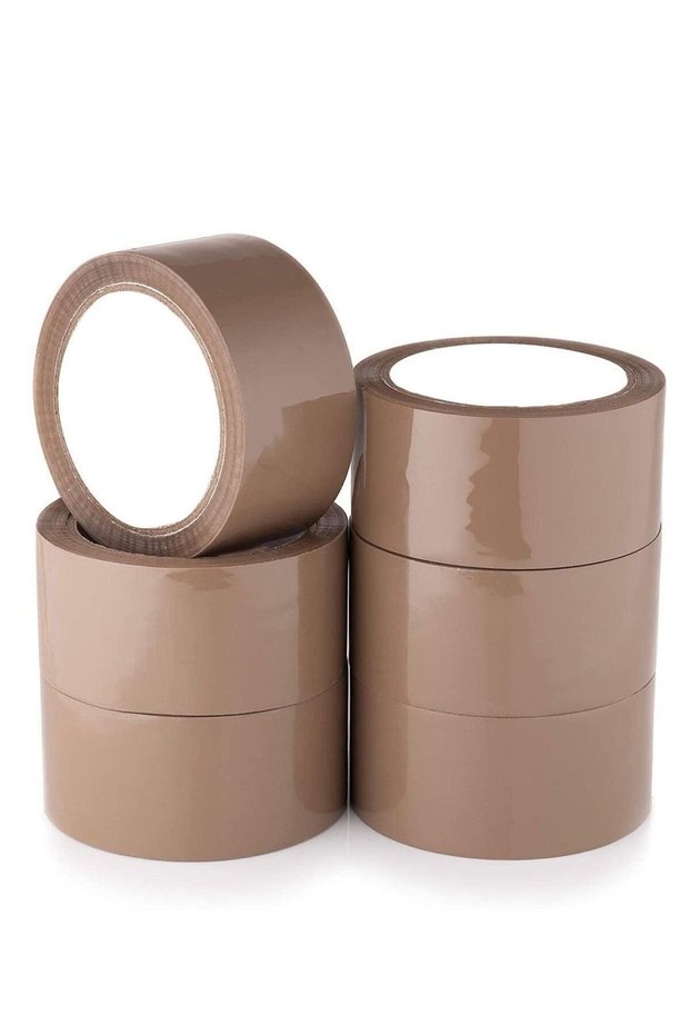 Brown Packaging Tape, 2 inches x 50 yards Strong Heavy Duty Packing Tape for Parcel Boxes, Moving B