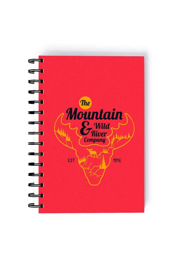The Mountain And Wild Rectangle Spiral A5 Notebook Multicolour
