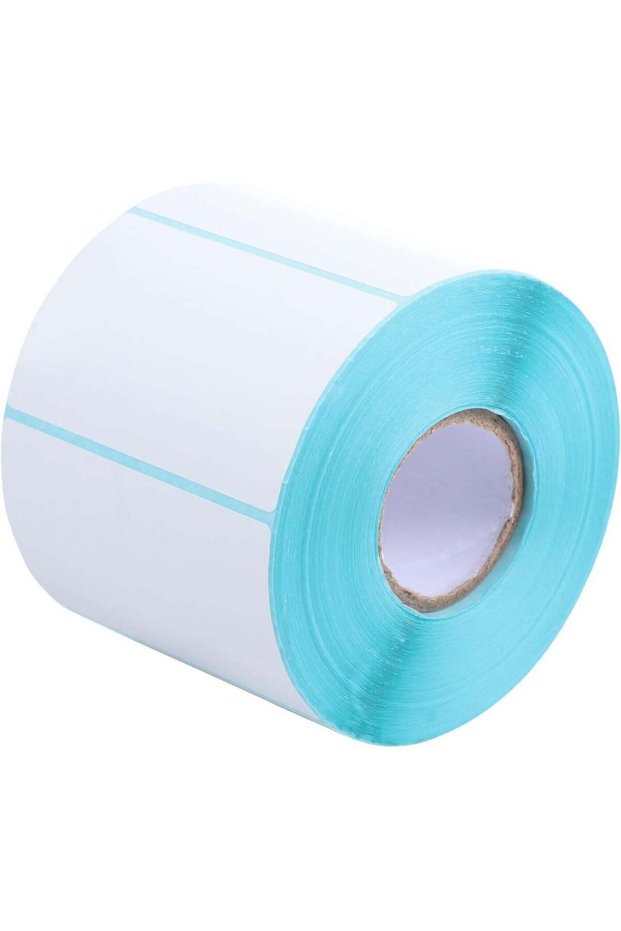 Roll Barcode Shaped Sticky Notes Direct Thermal Sticker Pantry Labels Sticker Printer Present Tags