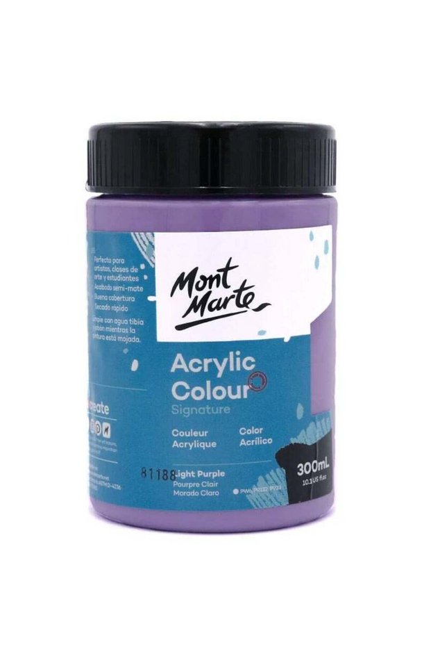 Signature Acrylic Colour 300ml Content Light Purple