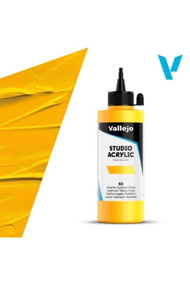 Professional Acrylic Paint for Artists & Studios – Cadmium Yellow (Hue), High Pigment, Smooth Cover