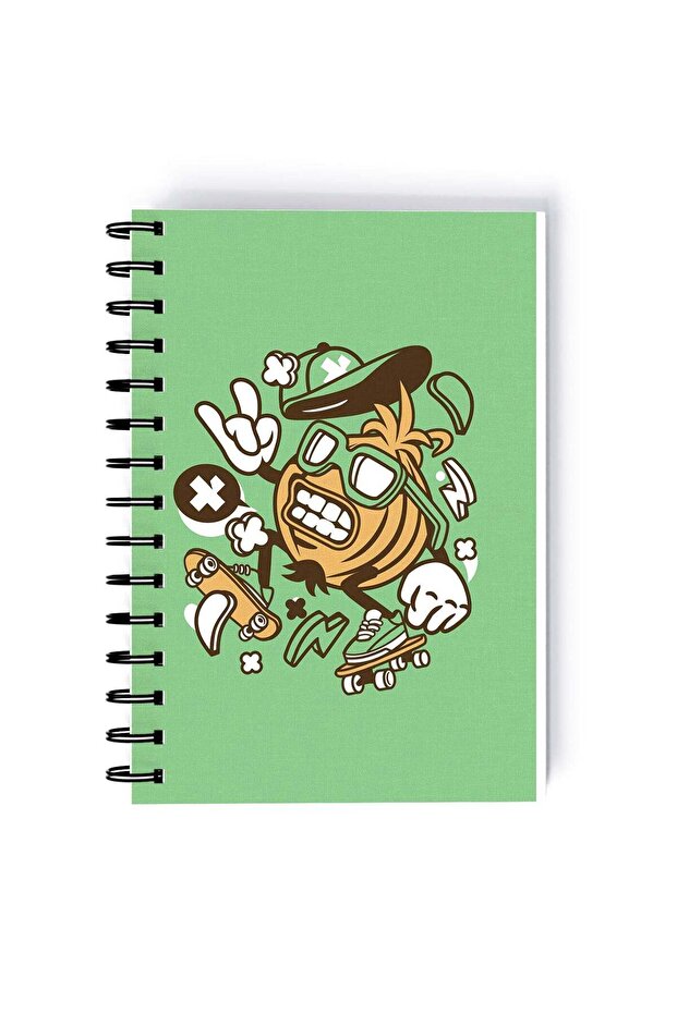 Onion Funny Plant Rectangle Spiral A5 Notebook Multicolour