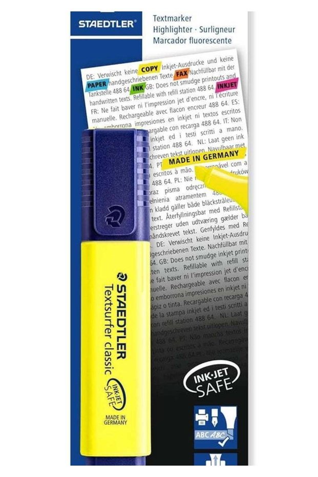 STAEDTLER Textsurfer Classic 364 Highlighter Chisel Tip 1 To 5 mm Yellow