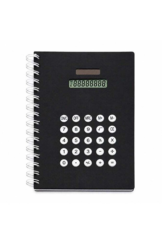 Calculator Spiral Notebook, Ruled Writing Notebook with Built-In Calculator, Spiral Bound Notebook