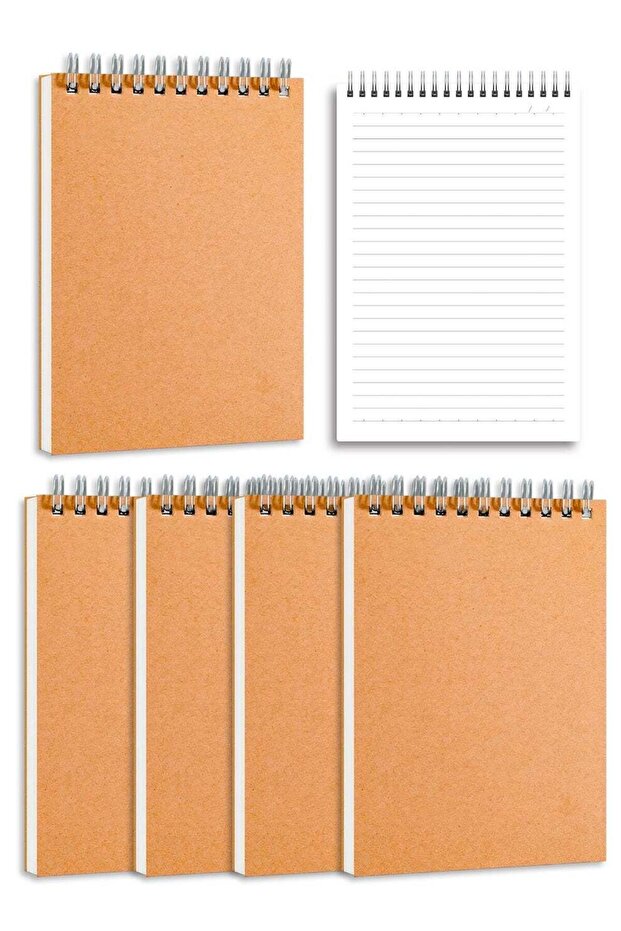 EYSOO B5 Spiral Notebooks 4 Pack Ruled Notepads 80 Sheets / 160 Pages Pocket Size Hardcover Noteboo