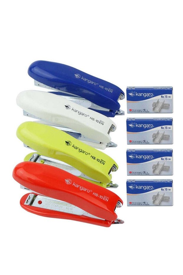4-Piece Stapler With 4 Packs of Pins