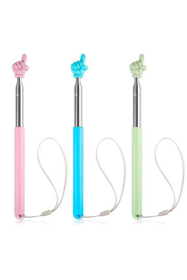 3pcs Telescopic Teachers Pointers, Extendable Pointing Stick Retractable Pointer Whiteboard Pointer