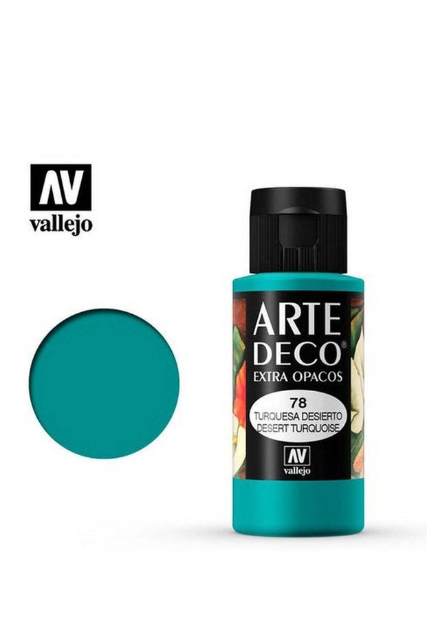 Art Deco 078 Desert Turquoise 60ml – Premium Matte Acrylic Paint for Crafts & Art