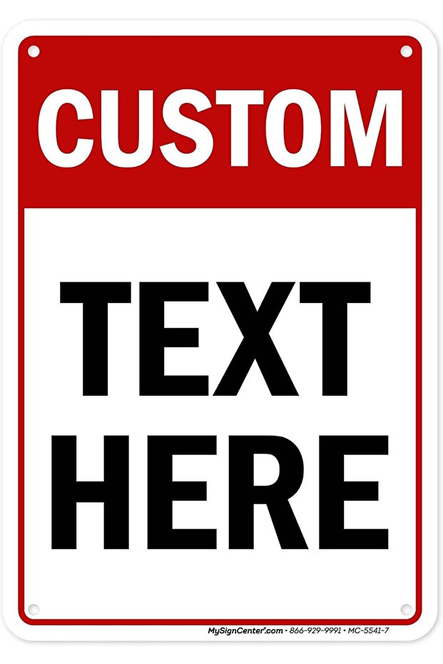ARS® Custom Sign - 7x10 Inches, Rust Free Aluminum, Indoor/Outdoor Use