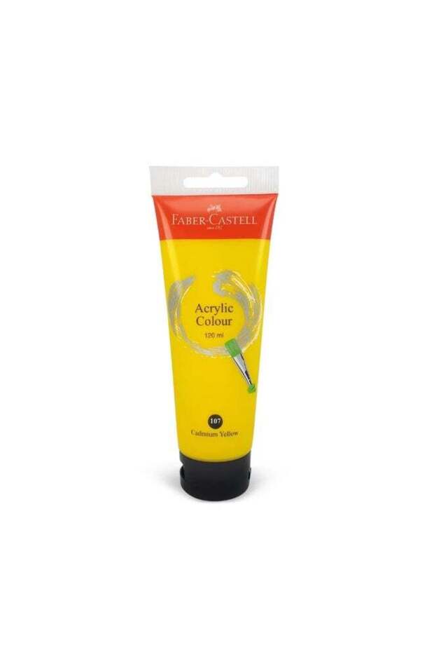 Faber-Castell Acrylic Colour Paint 120 ml Tube Cadmium Yellow