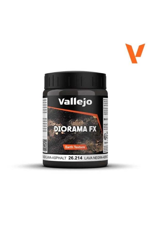 Earth Texture Paint 200ml – Black Lava & Asphalt Effects for Models, Miniatures & Dioramas