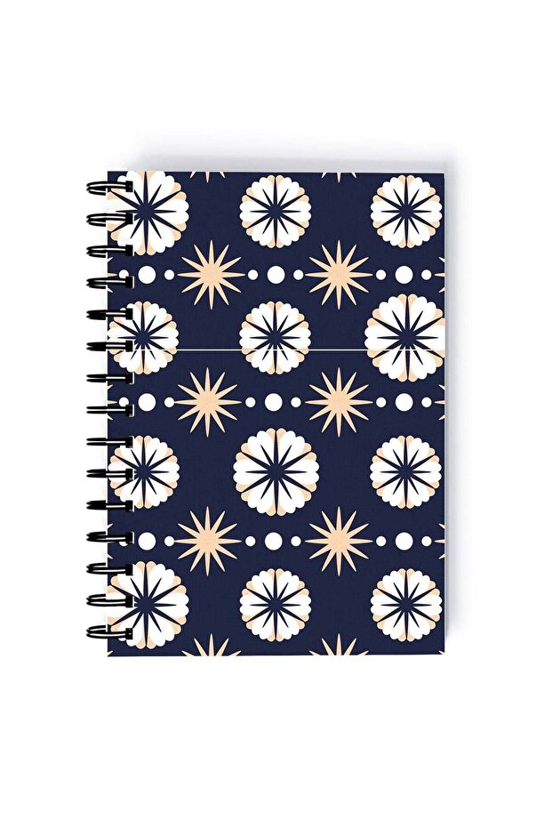 Spiral A5 Notebook Pattern Motifs Christmas Gifts