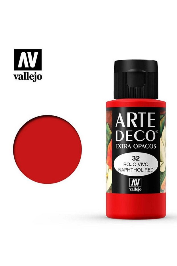 Art Deco 60ml Naphtol Red – Premium Acrylic Paint for Crafts, Furniture & Decorative Projects