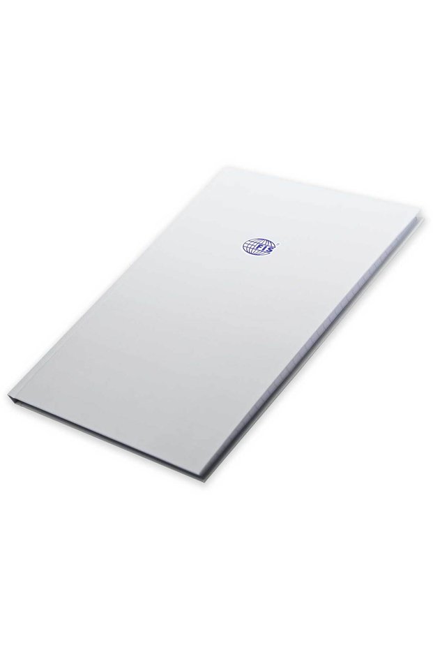 FIS Pack of 5 Hard Cover Notebook A4 Single Line, 100Sheets, Silver -FSNBA4SL100SL