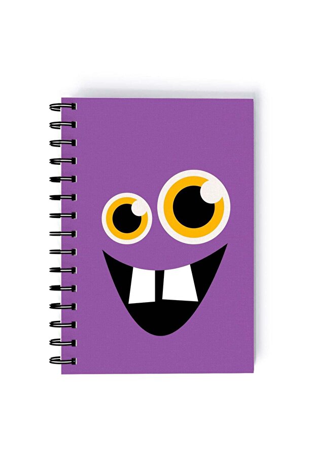 Monsters Inc Printed Spiral A5 Notebook Green/White/Blue