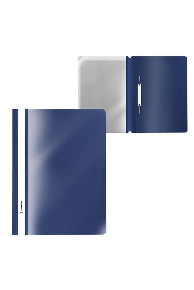 20-Piece A4 Size Report File With Fastener Dark Blue