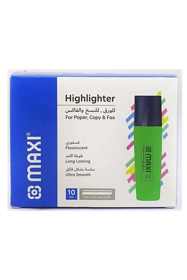10-Piece Highlighter Green