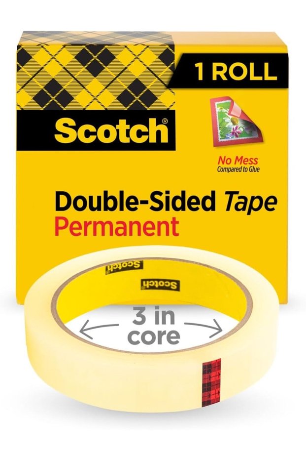 Scotch Double Sided Tape 665, 3/4 inch x 1296 inch (36 Yards) Permanent Adhesive
