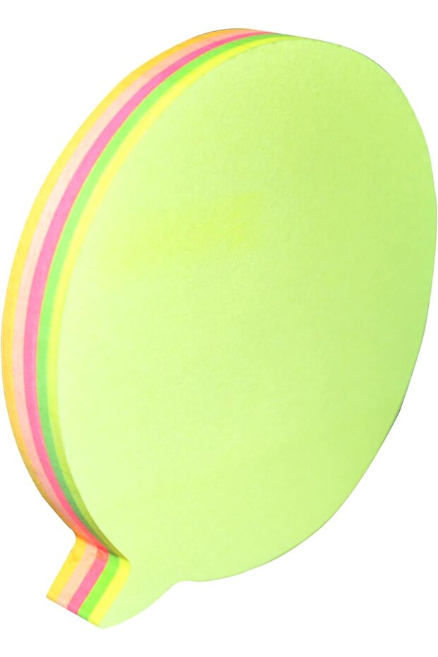 CPP09S Balloon Shaped Sticky Notes, 100 Sheets, 3 x 3-Inch, Neon Assorted