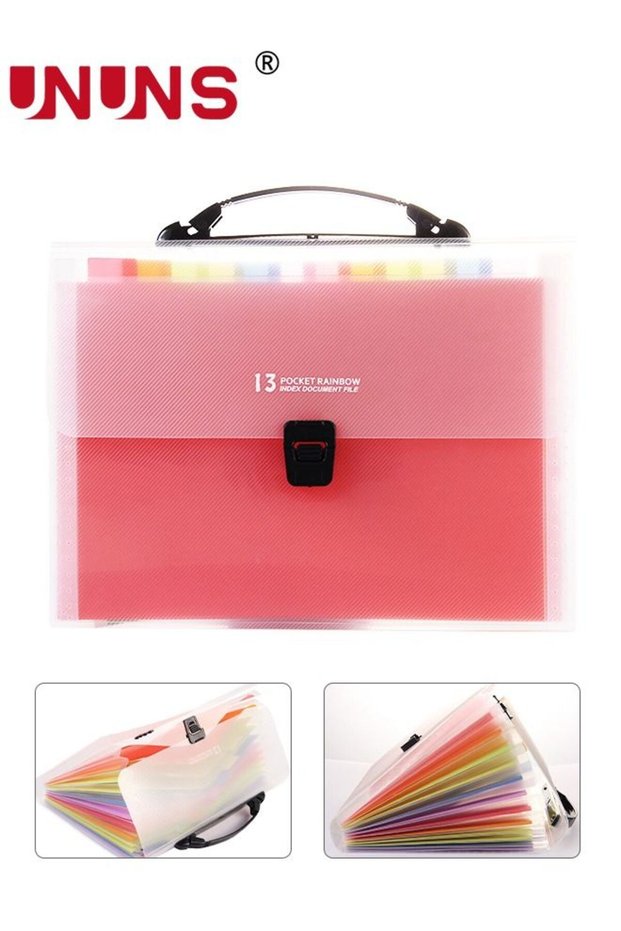 Organizer File Folders,13 Pockets Files Storage Organiser,A4 Letter Size Paper Document Receipt Org