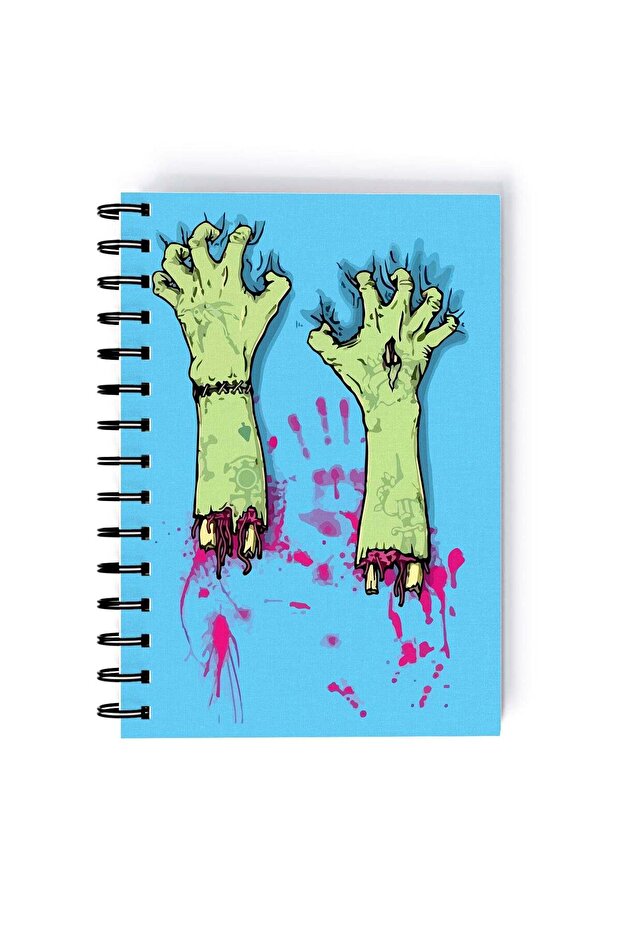 Spiral A5 Notebook Zombie Undead Crawling Hands