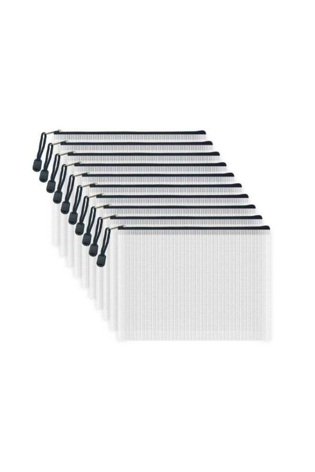 10 Pcs File Bags, Suitable For Office, School, And Board Game Storage Bags (A4 Size 13.4 X 9.4 Inch