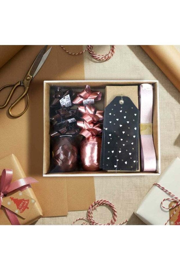 Christmas Gift Wrapping Set Bows, Ribbon & Tags