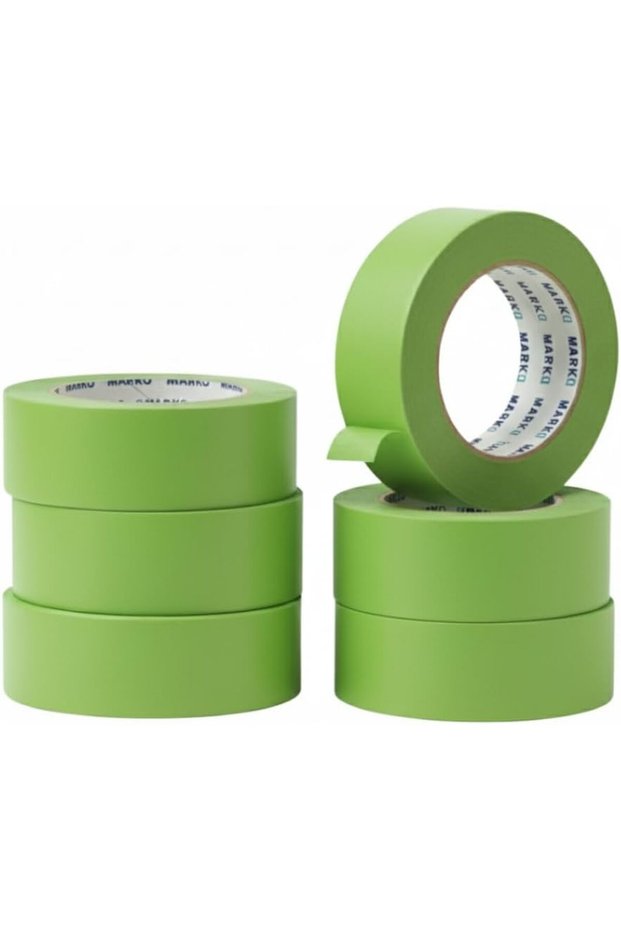 Masking Tape Green - 2 Inch Width, 20 Yards Long - Clean Removal, Sharp Paint Lines - Ideal for DIY