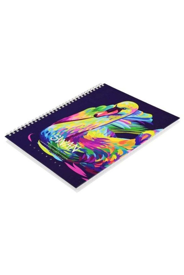 Notebook Double Loop Spiral Binding, Hard Cover Materials, Size 10x8" Inches, 8mm Single Line Rulin