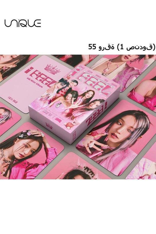 55 Pieces I-DLE Lomo Cards Collection Wink Pack of Albums I Love Photo Cards Kpop Postcards - for