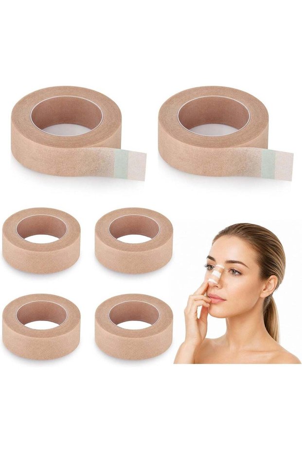 6 Rolls Nose Tape for Rhinoplasty Shaping, Micropore Surgical Tape, 0.5inch x 10 Yards(1.25cm x 914