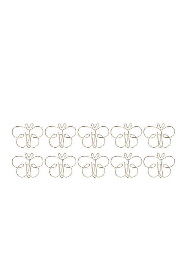 50 Pieces Gold Butterfly Paperclips School Office Supplies