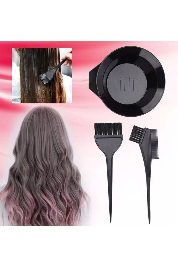 4pcs/set Hair Dye Tint with Hair Brushes and Bowl Combo Hair Stylist Tools Hair Dye