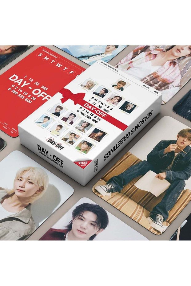 55Pcs SEVENTEEN DAY-OFF LOMO Cards 2025 SEASON'S GREETINGS ALbum PhotoCards K-pop SEV Collectors P