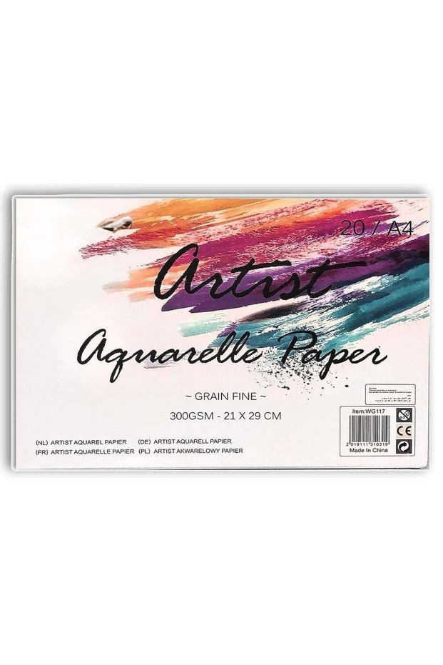 Watercolor Paper Pad, A4 Sketchbook for Watercolour Painting Art Drawing Sketching Mixed Media, 300