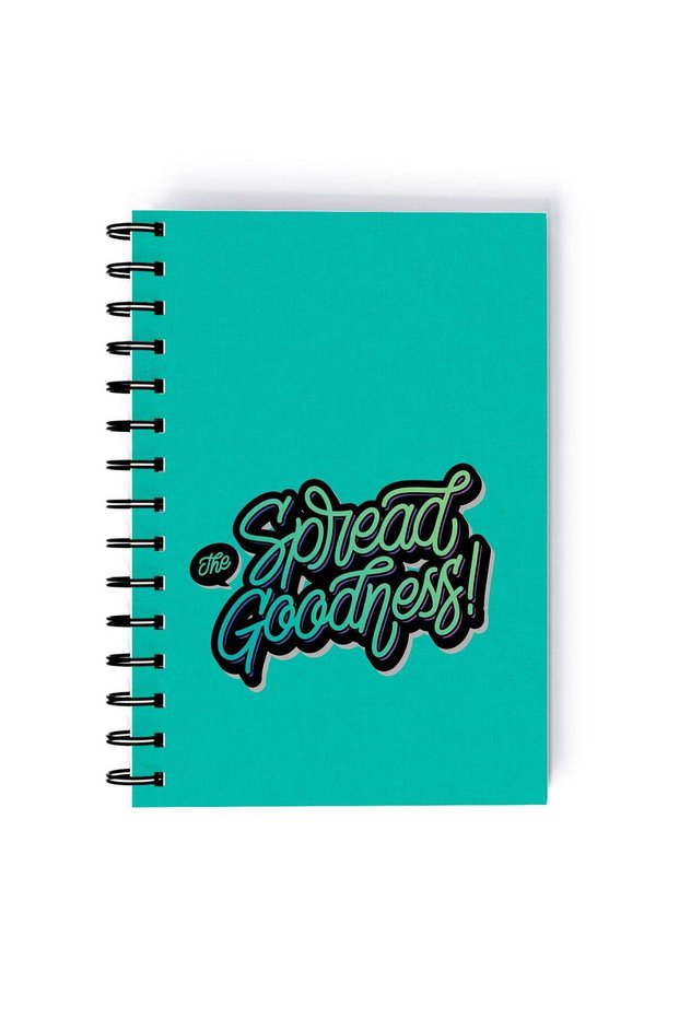 Spread Goodness Rectangle Spiral A4 Notebook Multicolour
