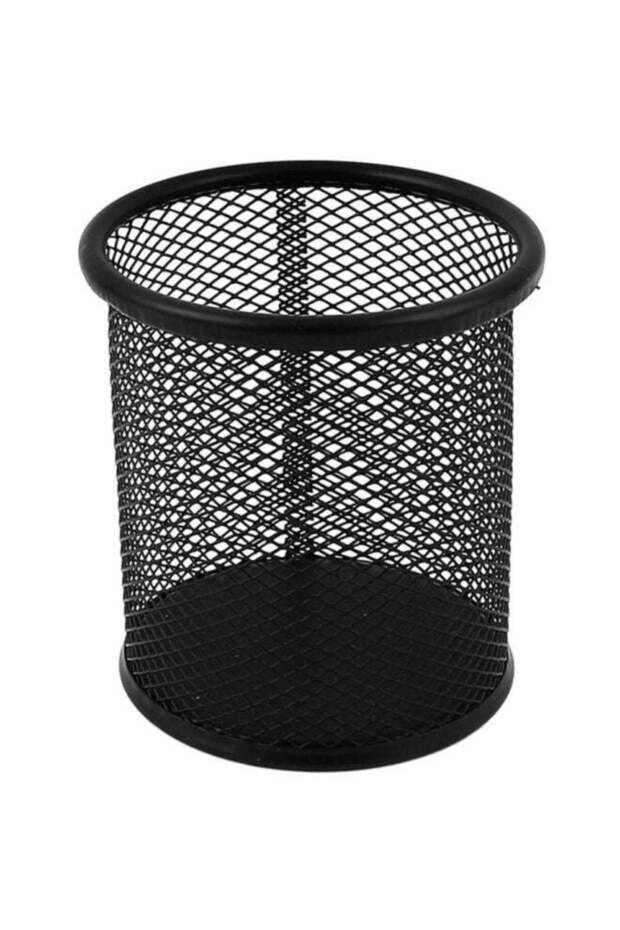 Metal Net Design Pen Holder Black