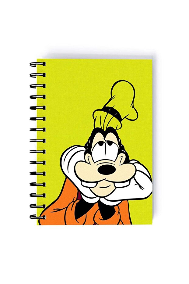 Spiral A5 Notebook Goofy Cute Face Yellow