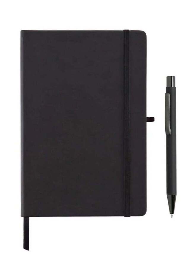 Classic Lined Notebook A5 Journal Notebook Diary Writing Pads Notebooks With Pen Pack of 1 Black