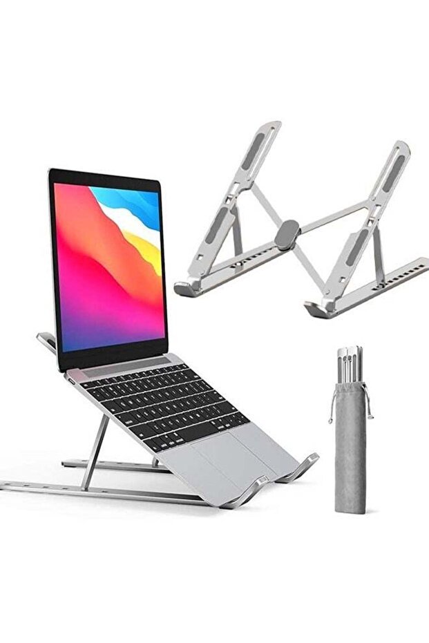 Laptop Stand, Laptop Holder Riser Computer Tablet Stand, 10 Angles Adjustable Aluminum Ergonomic Fo