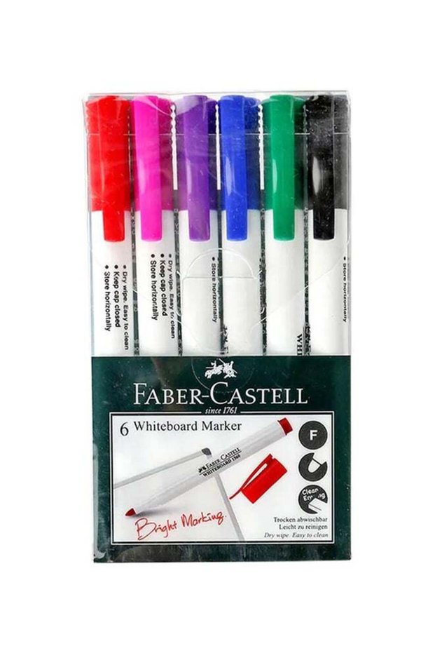 Pack Of 6 White Board Marker Multicolour