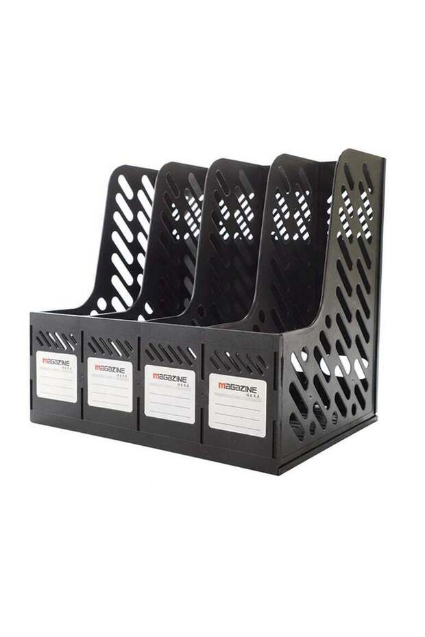 Office Organiser Desk A4 File Organizer with Pen Holder 4 Compartments File Organiser Holder Letter