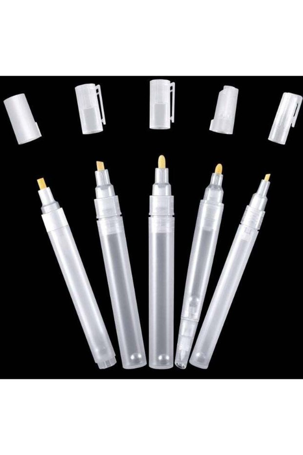 Empty Refill Paint Markers Blank Refillable Paint Pens, Empty Refillable Marker for Painting Transp