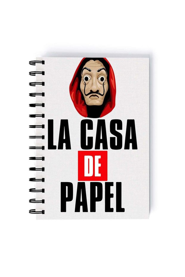 Spiral A4 Notebook Money Heist La Casa De Papel Minimalist Netflix