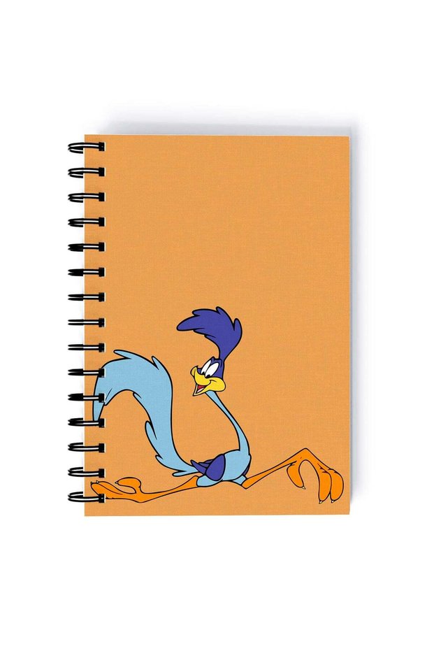 Spiral A5 Notebook Road Runner and Coyote Looney Tunes 90s Kid Nostalgia Bird