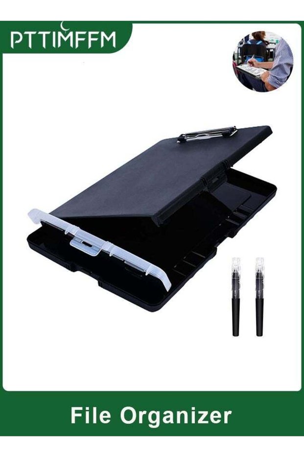 Portable Nursing Clipboard with Storage & Pen Case, Featuring Secure Clip and 2 Professional 0.5 mm